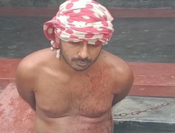 Man created a terror like situation in Durganagar under Bishalgarh PS by attacking on pedestrians Man created a terror like situation in Durganagar under Bishalgarh PS by attacking on pedestrians